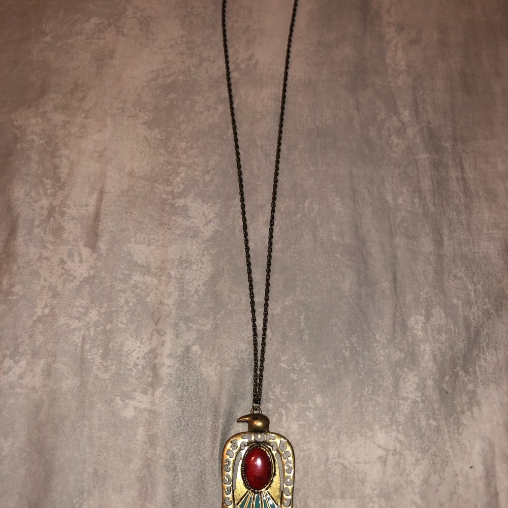 Thunderbird long necklace